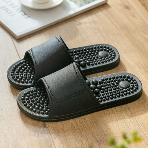 Therapy Shoes Feet Slippers Sandals Acupressure Reflexology Black