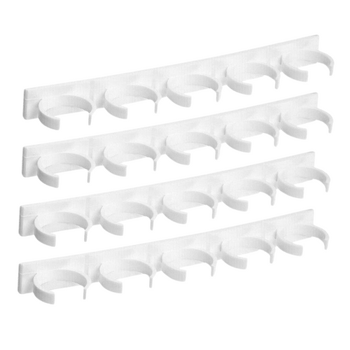 Storage Holder 4x Kitchen Spice Gripper Strip Jar Rack Organiser Wall Cabinet