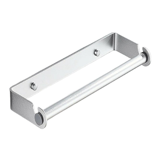 Aluminum Wall Mount Rack Bathroom Paper Towel Holder Silver