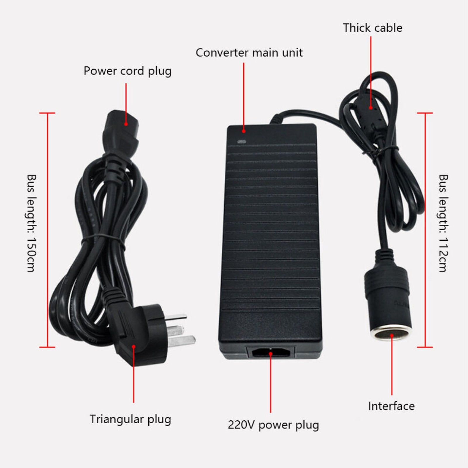 12V Car Cigarette Socket Converter Transformer Power Supply 240V to 12V