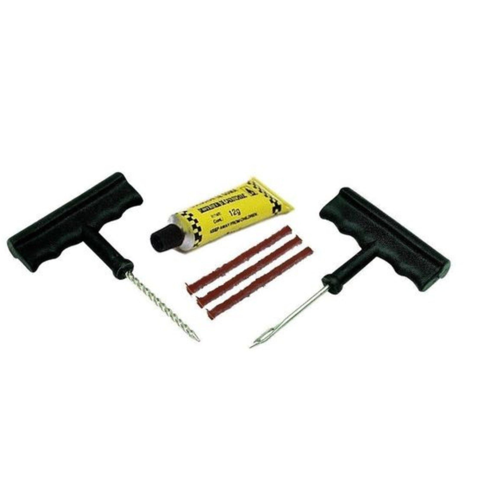 Emergency Tubeless Tire Repair Kit Set For Motorcycle Bike Car Puncture Tools