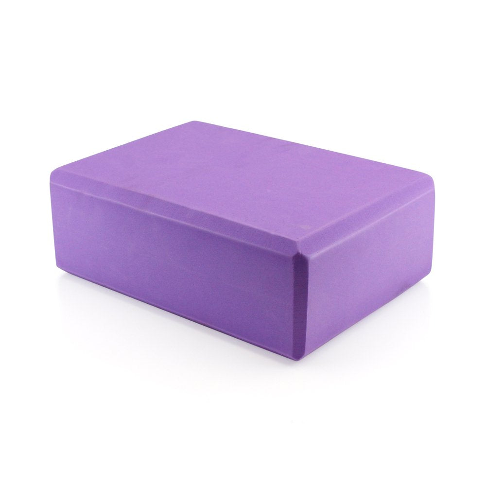 2PCS Home Exercise Fitness Gym Sport Tool Yoga Block Foaming Brick Purple