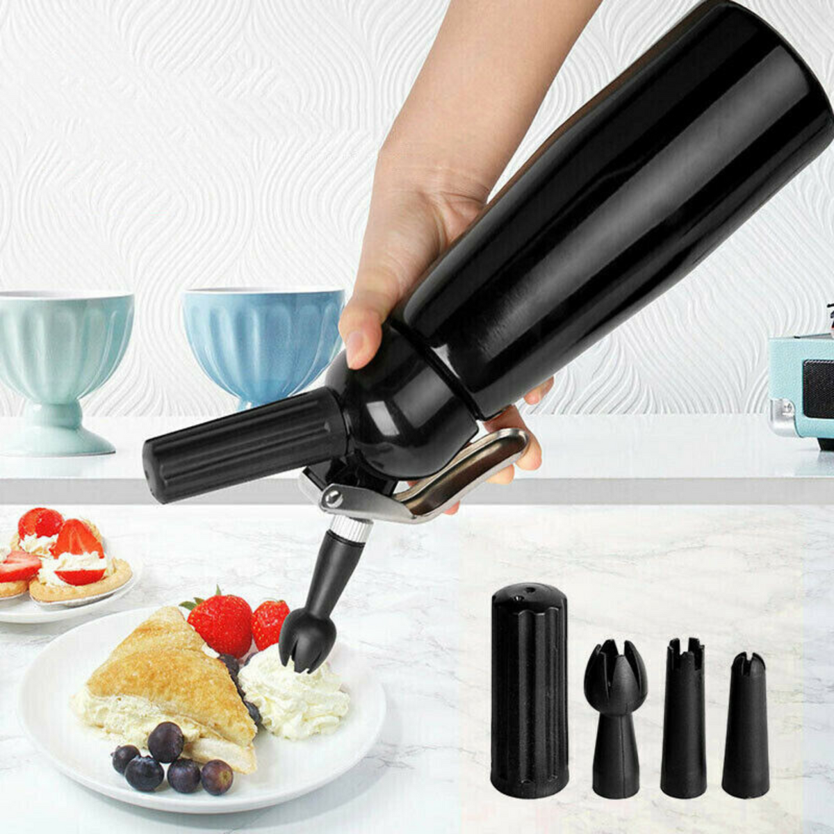 Whipped Cream Dispenser Dessert Coffee Foam Cream Whipper Whip Cream Chargers