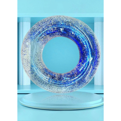 Adult Transparent Inflatable Swim Ring 60 cm PVC Float Tube for Adults