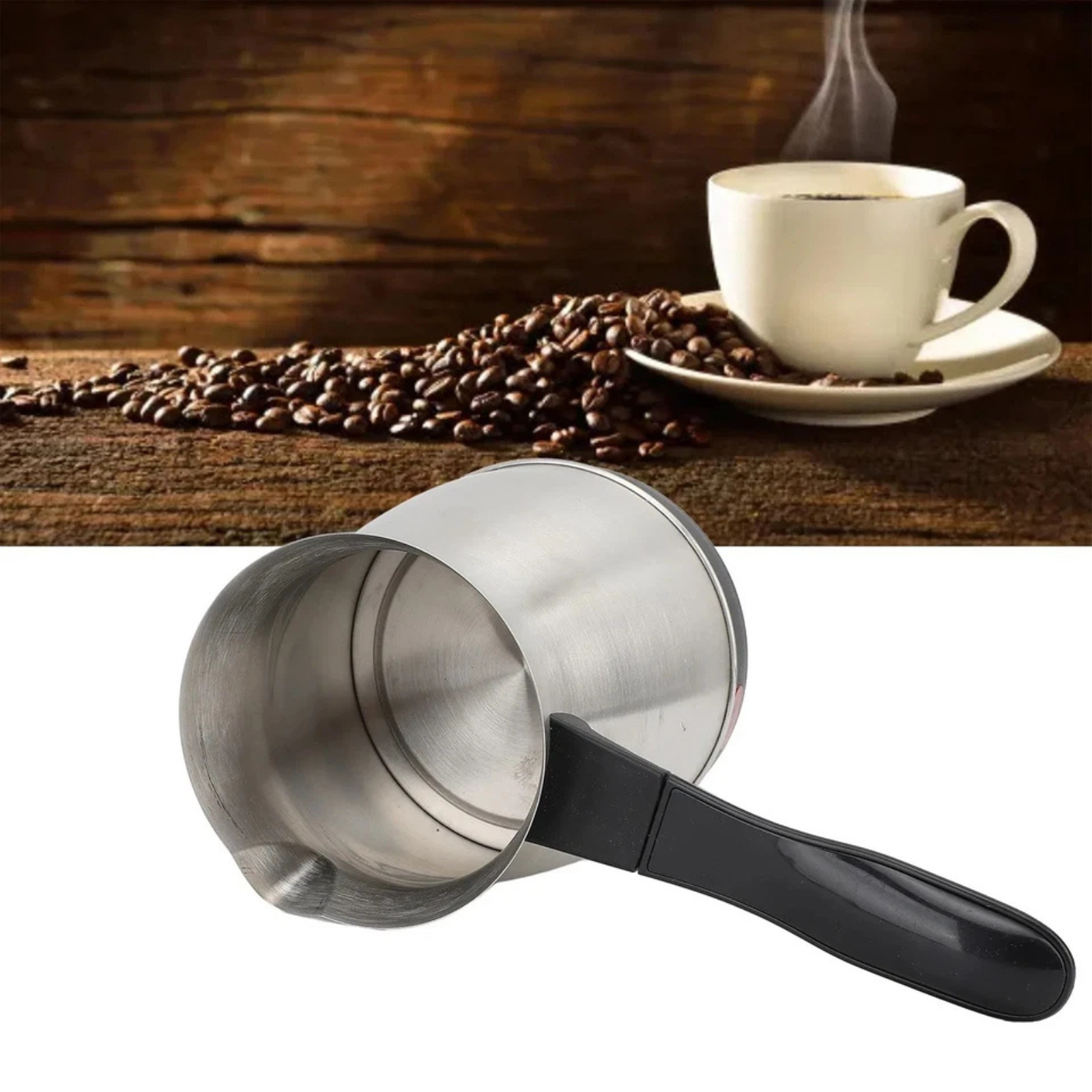 Stainless Steel Turkish Coffee Maker Electric Heating Pot for Home or Office