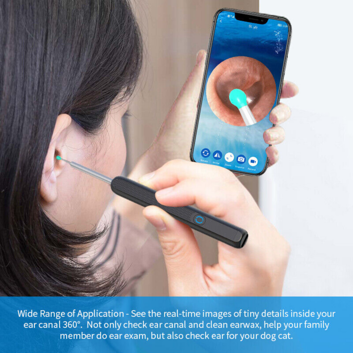 Cleaning Pick Tool LED Light Scoop Ear Wax Remover Ear Cleaner Removal Camera