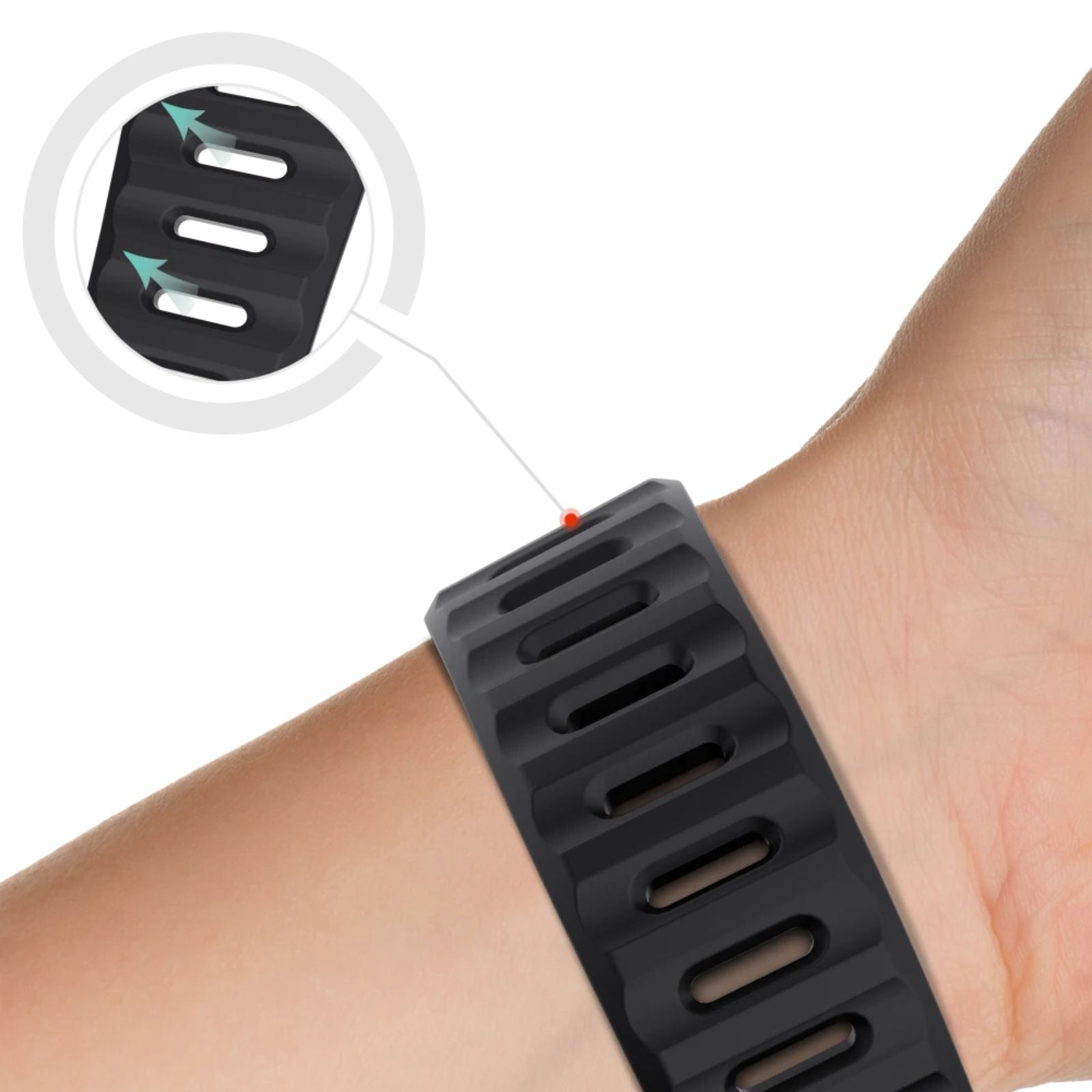 Silicone Sport Black Strap Band 49mm Iwatch Ultra 9 8 7 SE 6 5 For Apple Watch