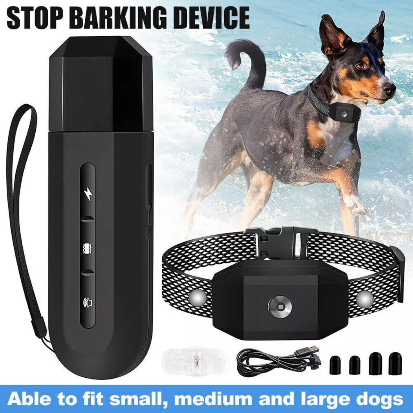 Anti Bark Electric Shock 800M E-Collar Obedience Remote Control Pet Dog