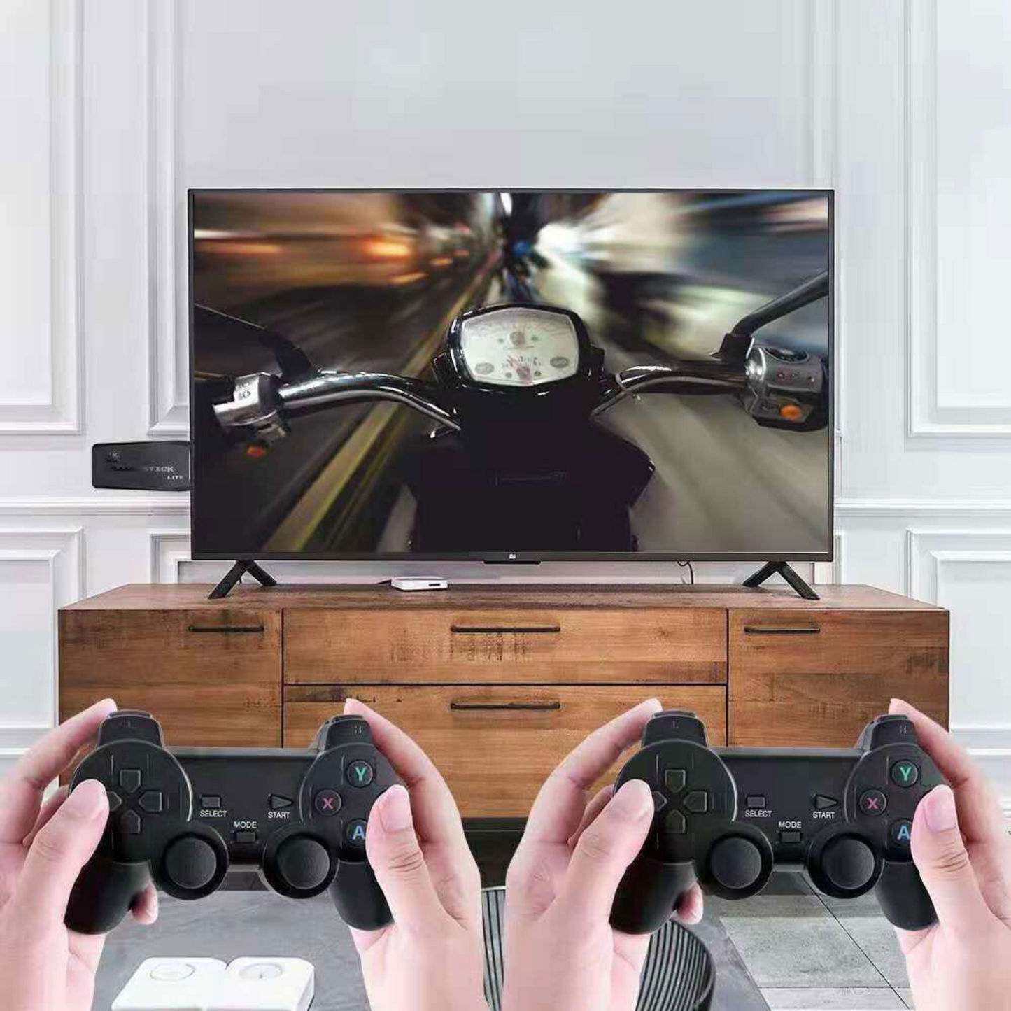 Retro Gaming Console With 2 Wireless Controller 3800+4K HDMI TV Video Game