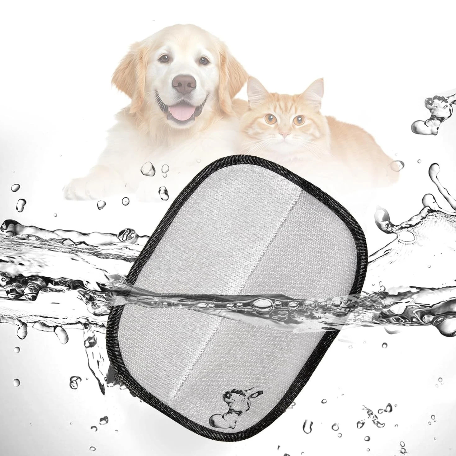 Static Grooming Gloves Pet Dedusting for Easy Hair Removal 1x Comfortable Use