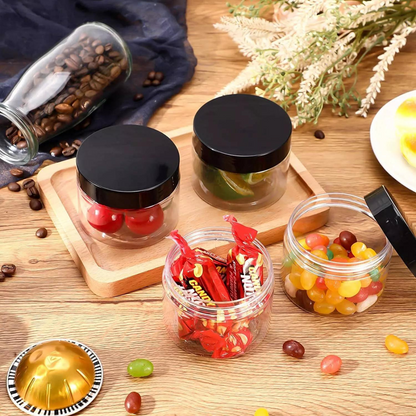 50x 20g/20ml Empty Jar Pot  Face Cream Box Lip Balm Plastic Cosmetic Container