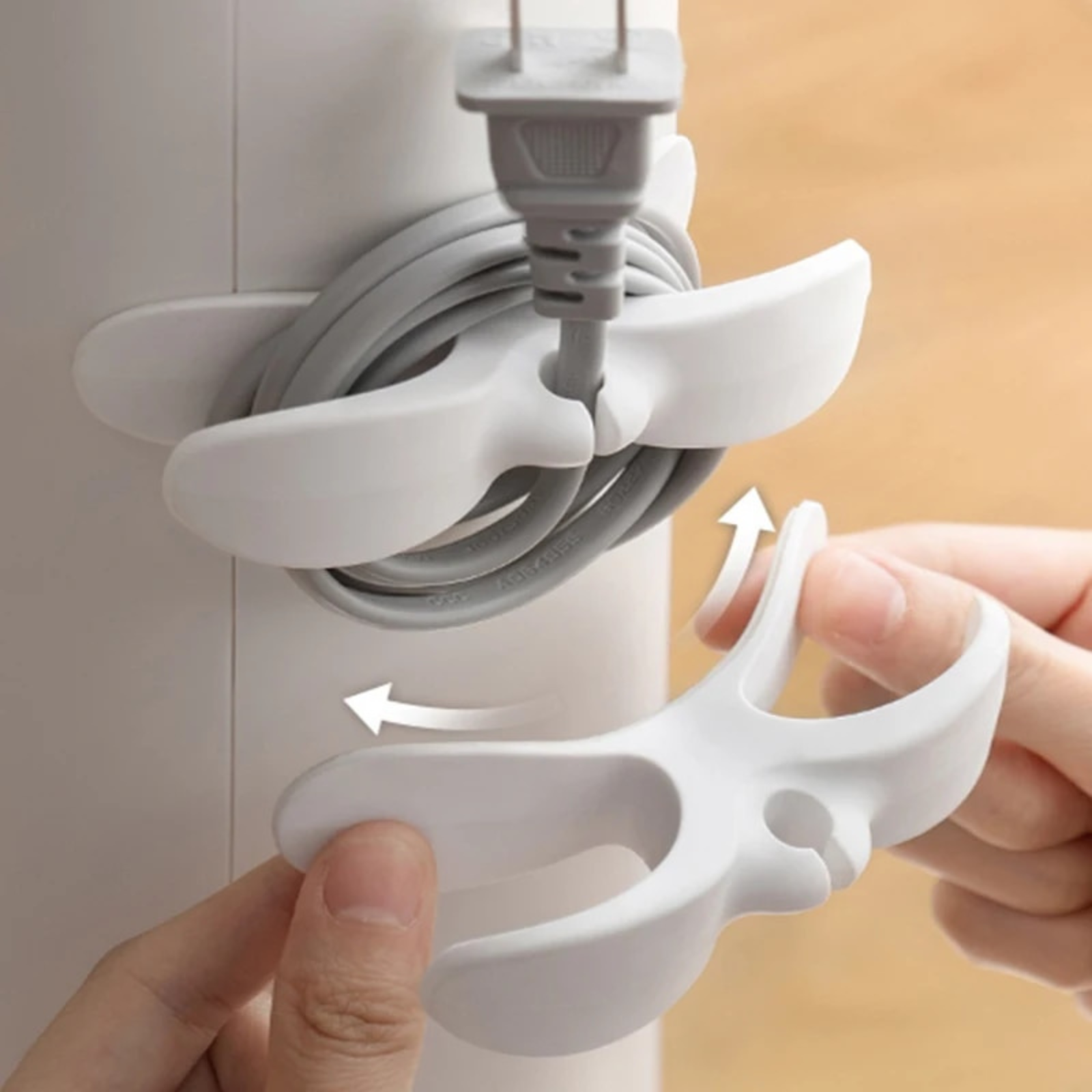 Kitchen Appliances White Cord Organizer 6PCS Winder Cord Holder  Wrap Home