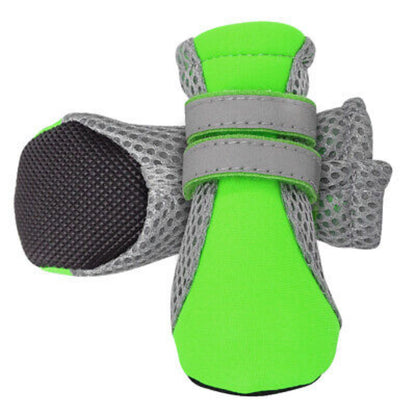 Waterproof Protective Rain Boots 4pcs Anti Slip Dog Booties Set