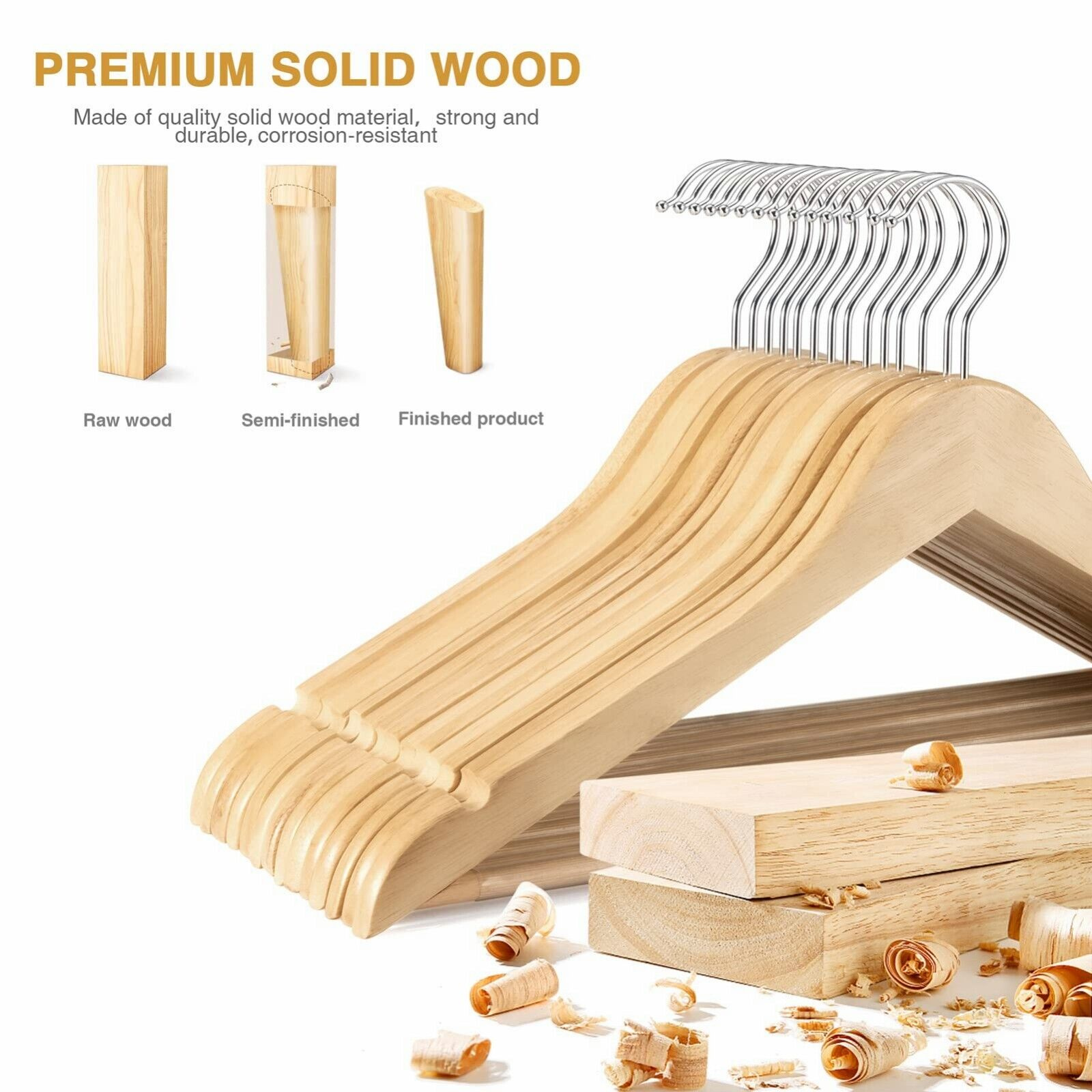 Clothes Hangers Coat Pant Suit Coat Bulk Sale Wooden Rack Wardrobe Wood