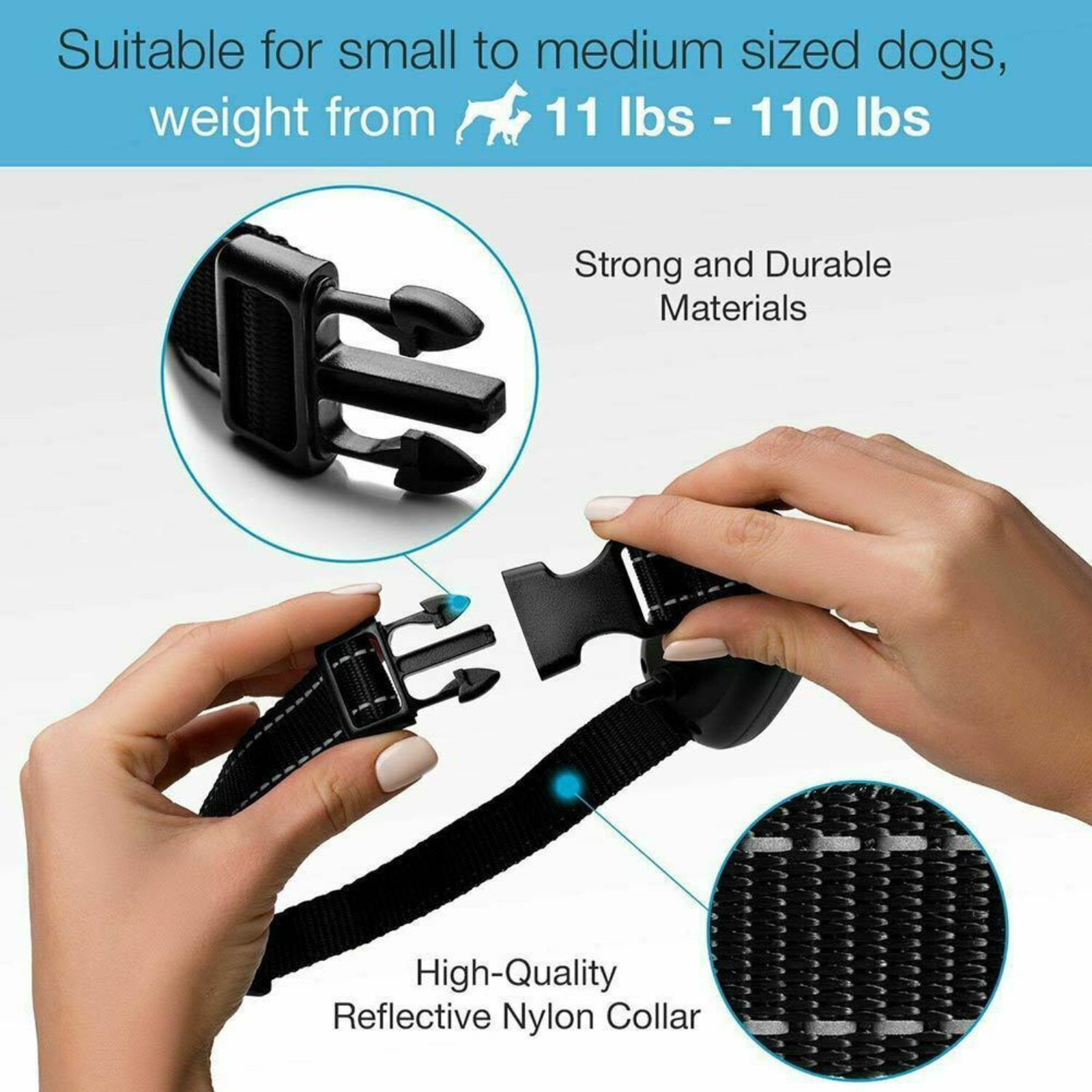 Auto Anti Bark Dog Collar Stop Barking Waterproof No-Shock Trainer Rechargeable