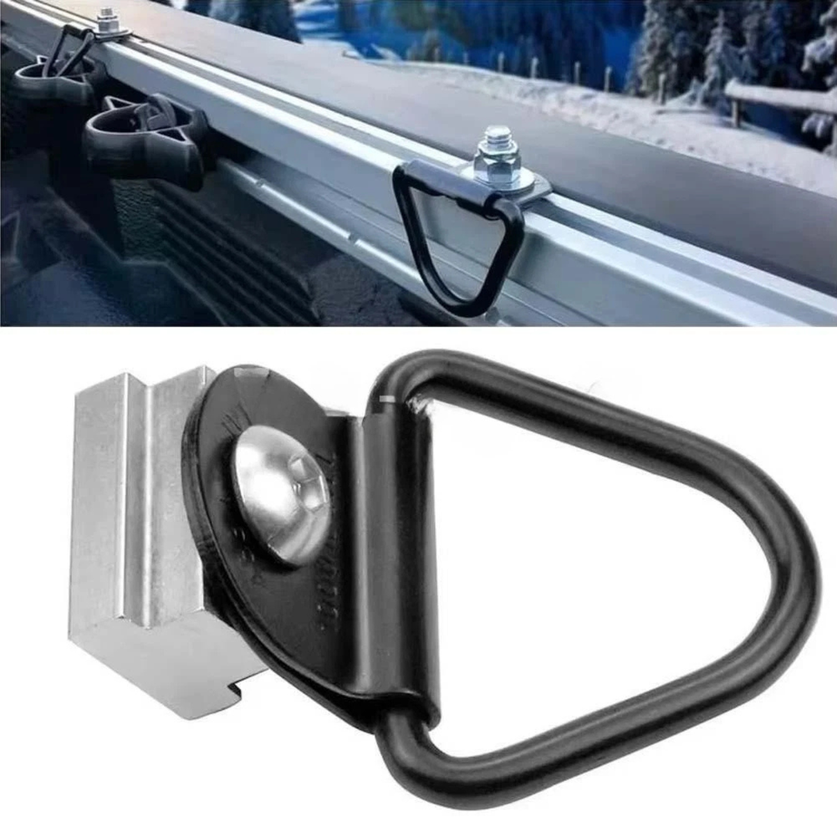 Metal Plated D Ring Tie Down Anchor Lashing Hook Trailer Securing Point
