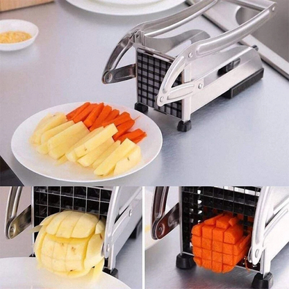 Potato Chip French Fries Slicer Stainless Steel Cutter Kitchen Tool