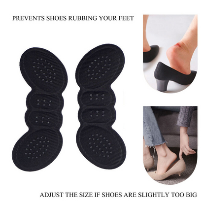 Inserts Heel Grip Shoe Liner Heel Pads Heel Insole Heel Protectors Black