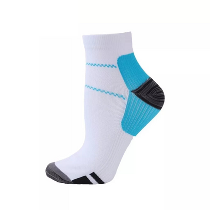 1 Pair L/XL Compression Socks Sleeves Heel Ankle Foot Pain Fasciitis Relief