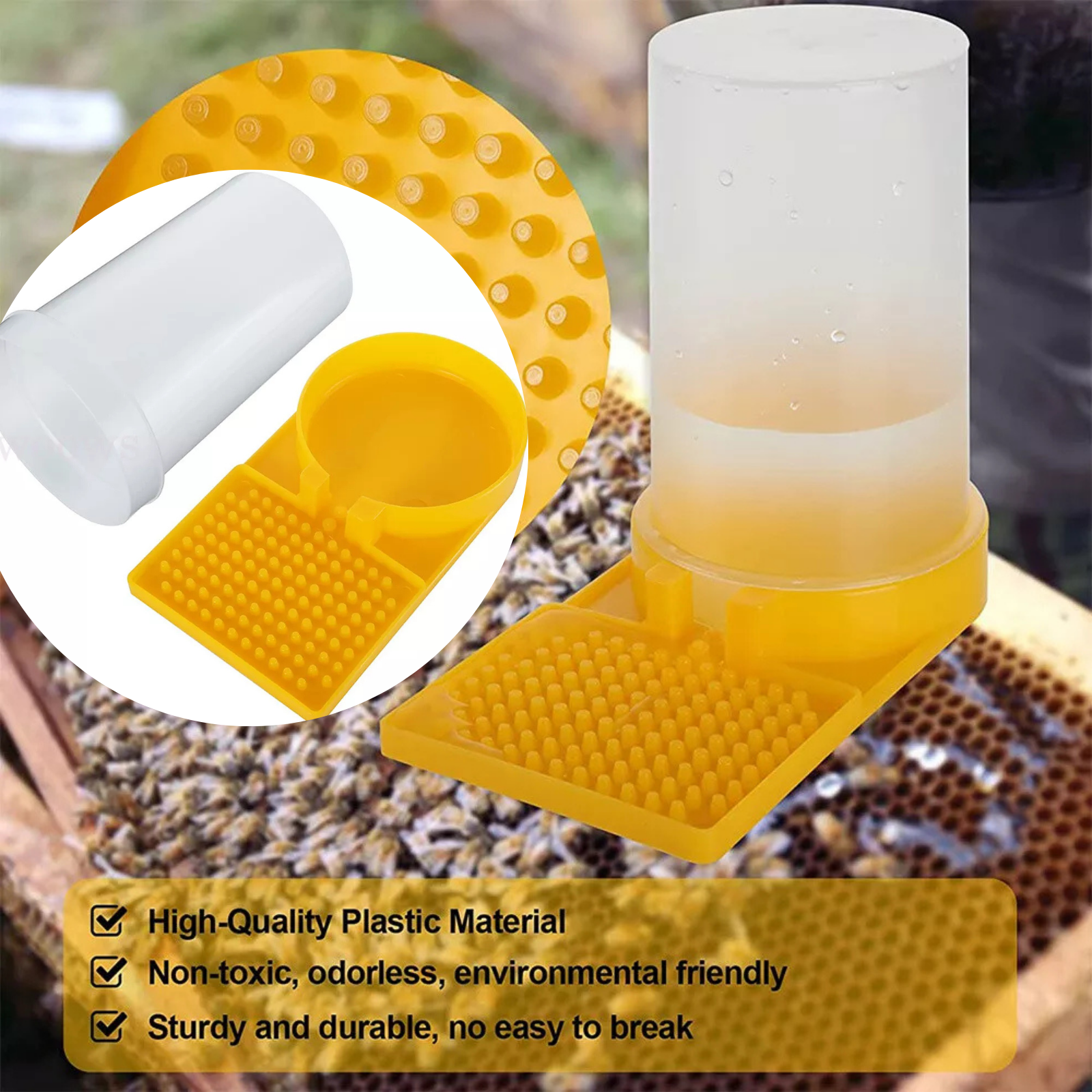Beekeeper Tool Drinking Nest Entrance 2X Beekeeping Beehive Water Feeder