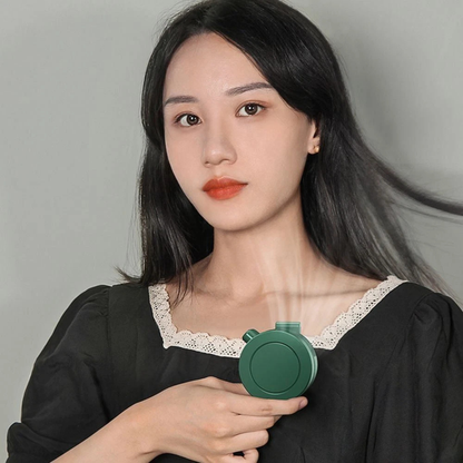 Green 360 Degree Adjustable Silent Mini Bladeless Electric Fan
