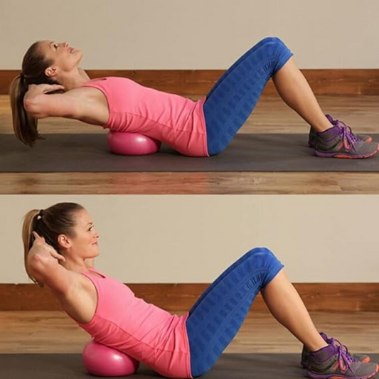 Pink  Exercise Stability Ball 25cm Mini Yoga Ball Pilates Fitness Women Lady Gym
