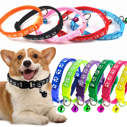12pcs Adjustable Collar Bell Colours Pet Puppy Kitten Whelping ID Dog Ca