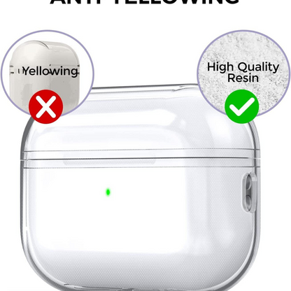 Apple AirPods Pro Gen 2 Case Cover Crystal Clear Silicone Transparent