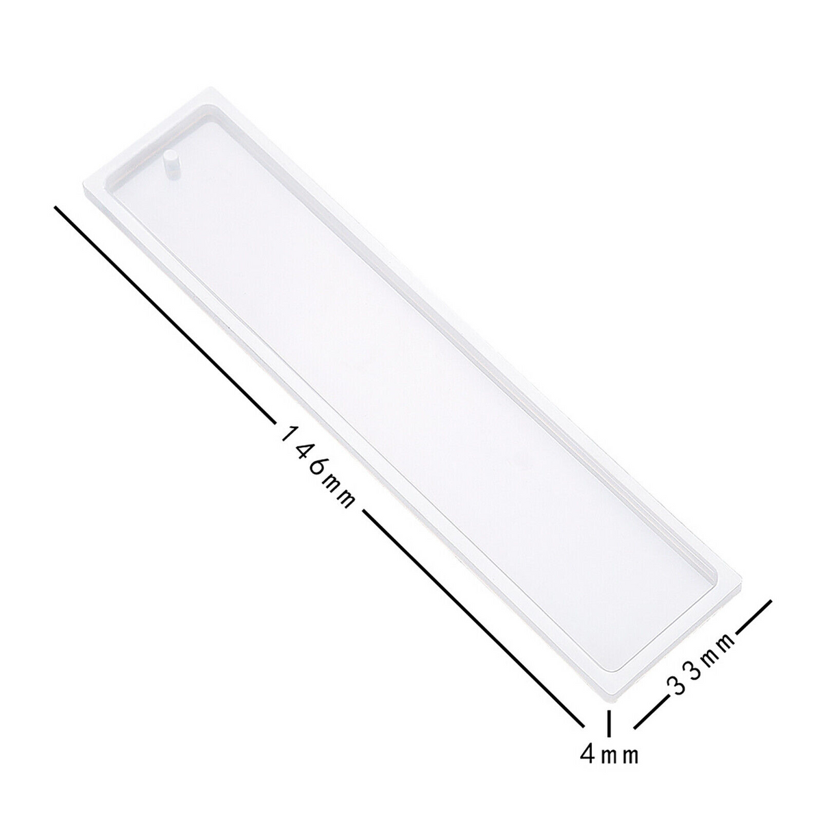 DIY Epoxy Resin Craft 5PCS Rectangle Silicone Bookmark Mold Making Tools