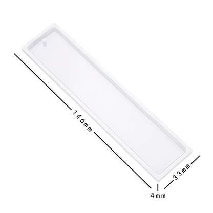DIY Epoxy Resin Craft 5PCS Rectangle Silicone Bookmark Mold Making Tools