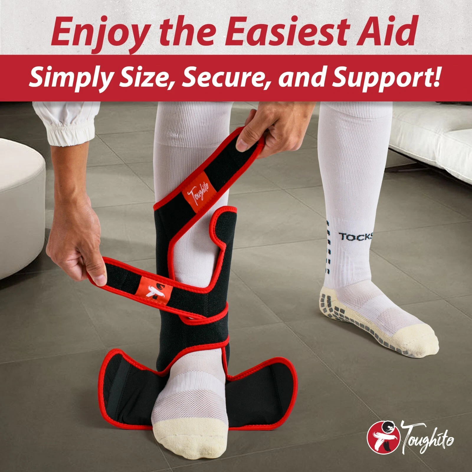Ankle Ice Pack Wrap Toughito Therapy Compression Gel  for Injury