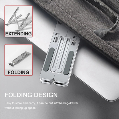 Adjustable Laptop Stand Ergonomic Portable Foldable Desktop Tripod Tray Holder