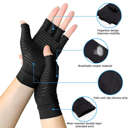 Medium Gloves Hand Wrist Copper Hand Wrist Brace Finger