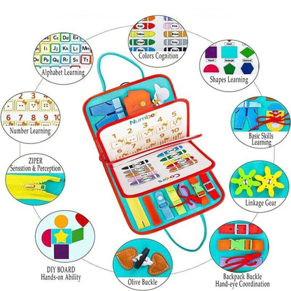 Kids Educational Sensory Busy Board Intelligence Learning Toy