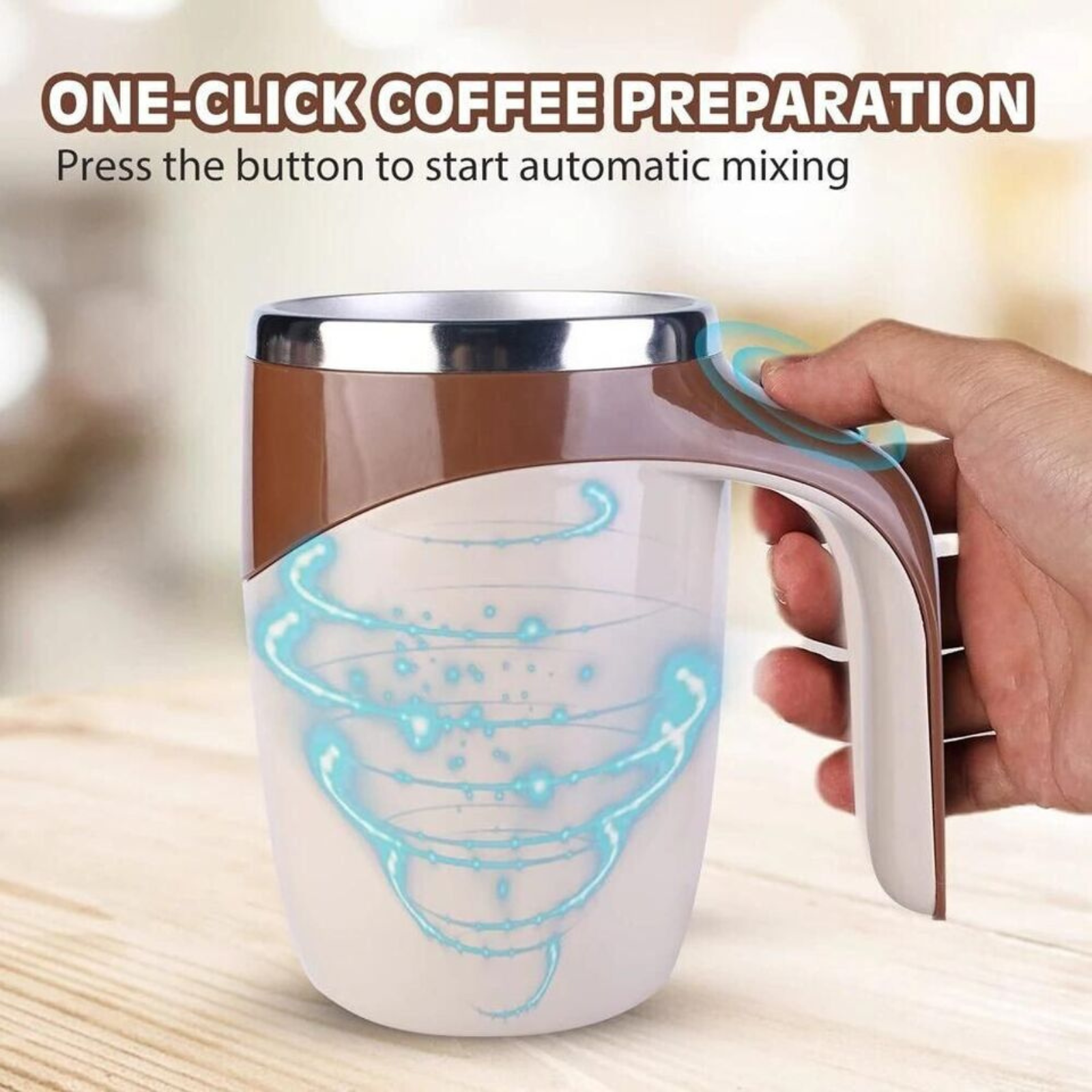 Automatic Electric Coffee Milk Tea Self Stirring Mug Auto Mixing Stir Cup