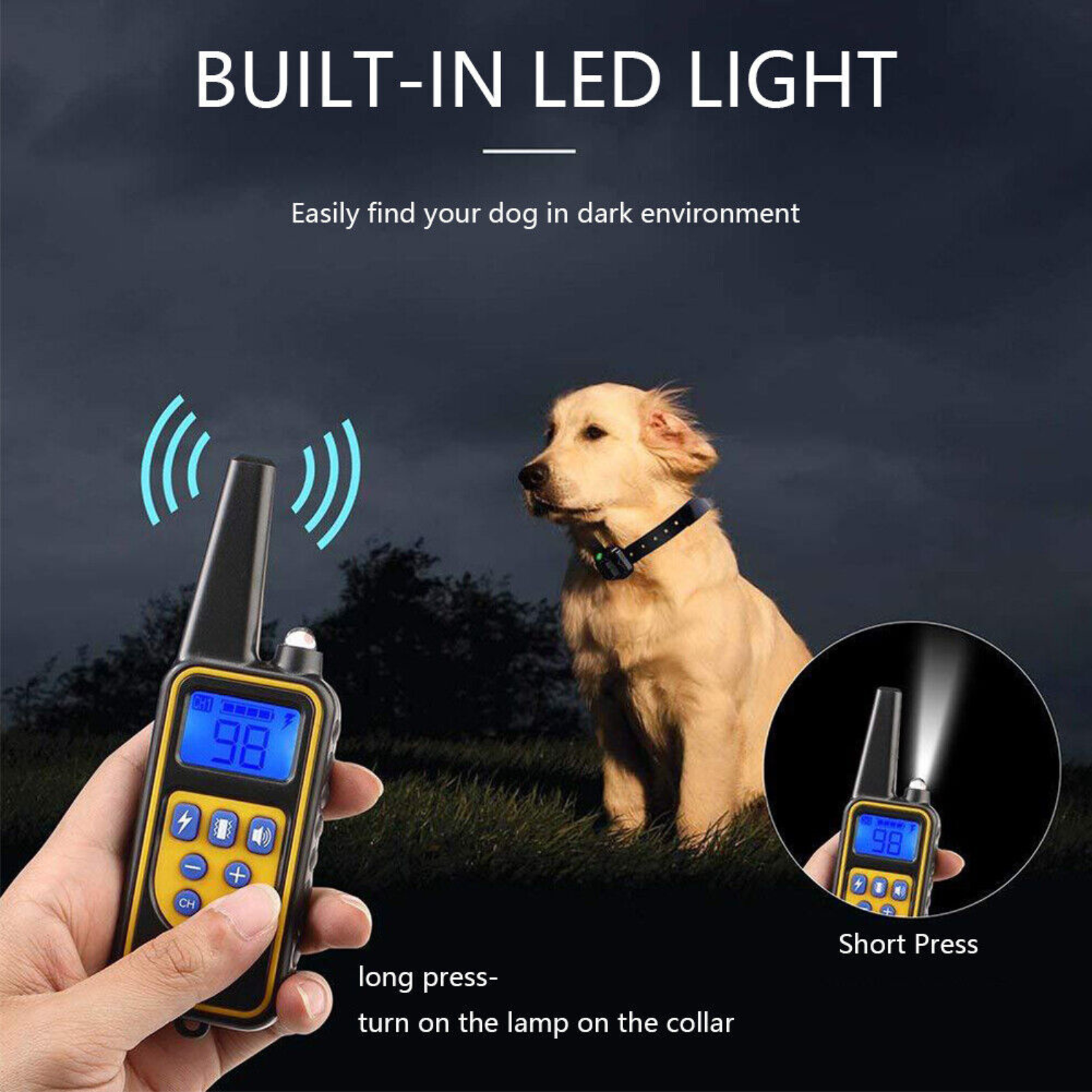Dog Training E-Collar Obedience Anti-Bark Electric Shock Pet Remote Control