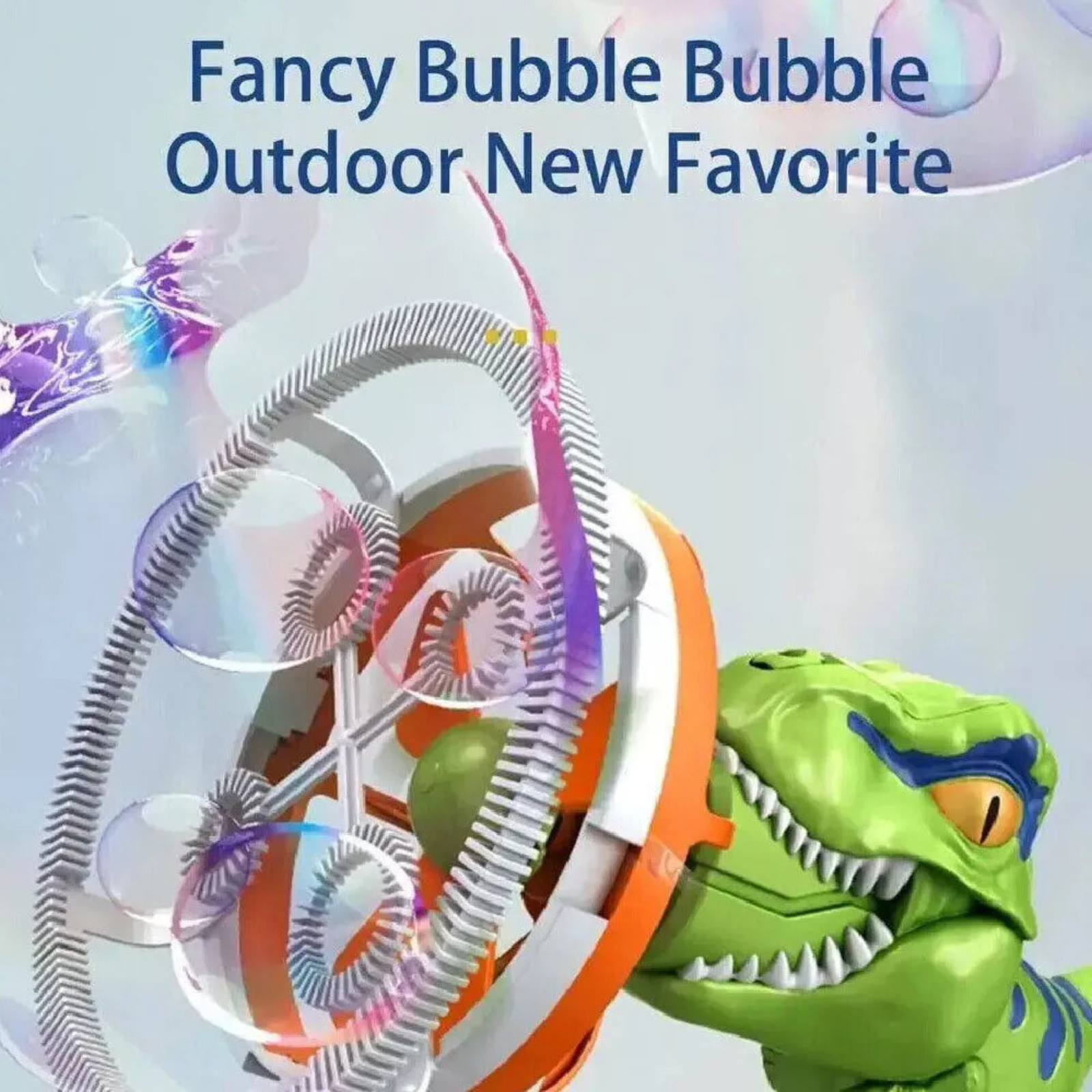 Bubble Toy Machine Kids Outdoor Automatic Blower Dinosaur Bubble Gun Green