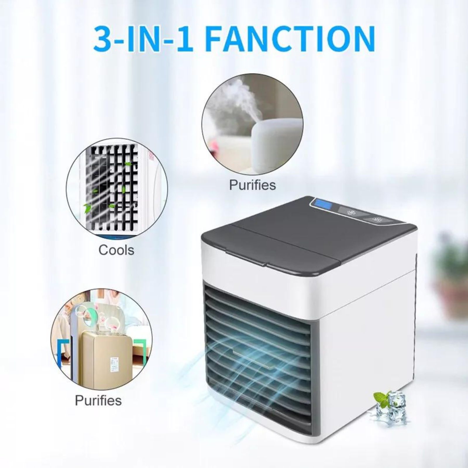 Humidifier Desk USB Fan Air Conditioner Cooling Portable Mini Air Cooler