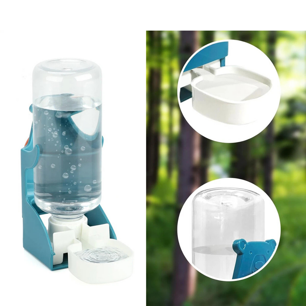 Bird Water Feeder 500ml Automatic Gravity Dispenser for Cages