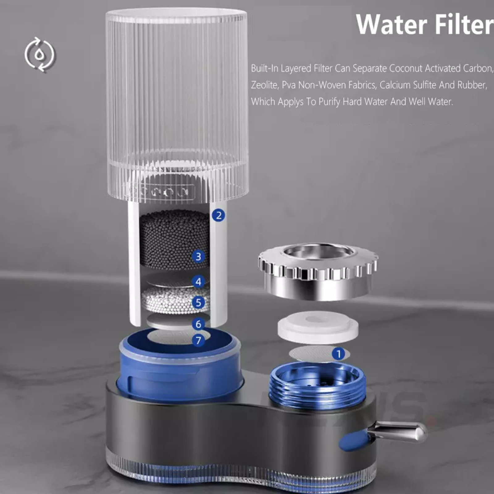 Water Filter Purifier System Kitchen Faucet Tap Water Purifier Clean Percolator