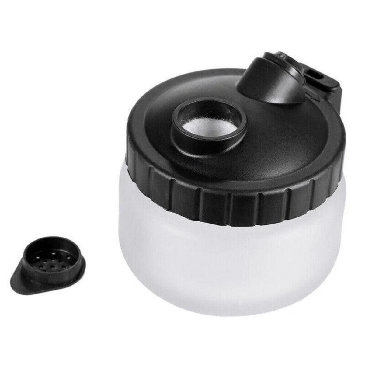 Airbrush Cleaning Pot Air Brush Cleaner Jar with Filter Lid