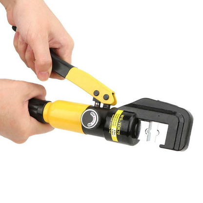 Force Crimping Tool Kit 4-70mm 8 Ton Hydraulic Wire Crimper 9 Dies Lug
