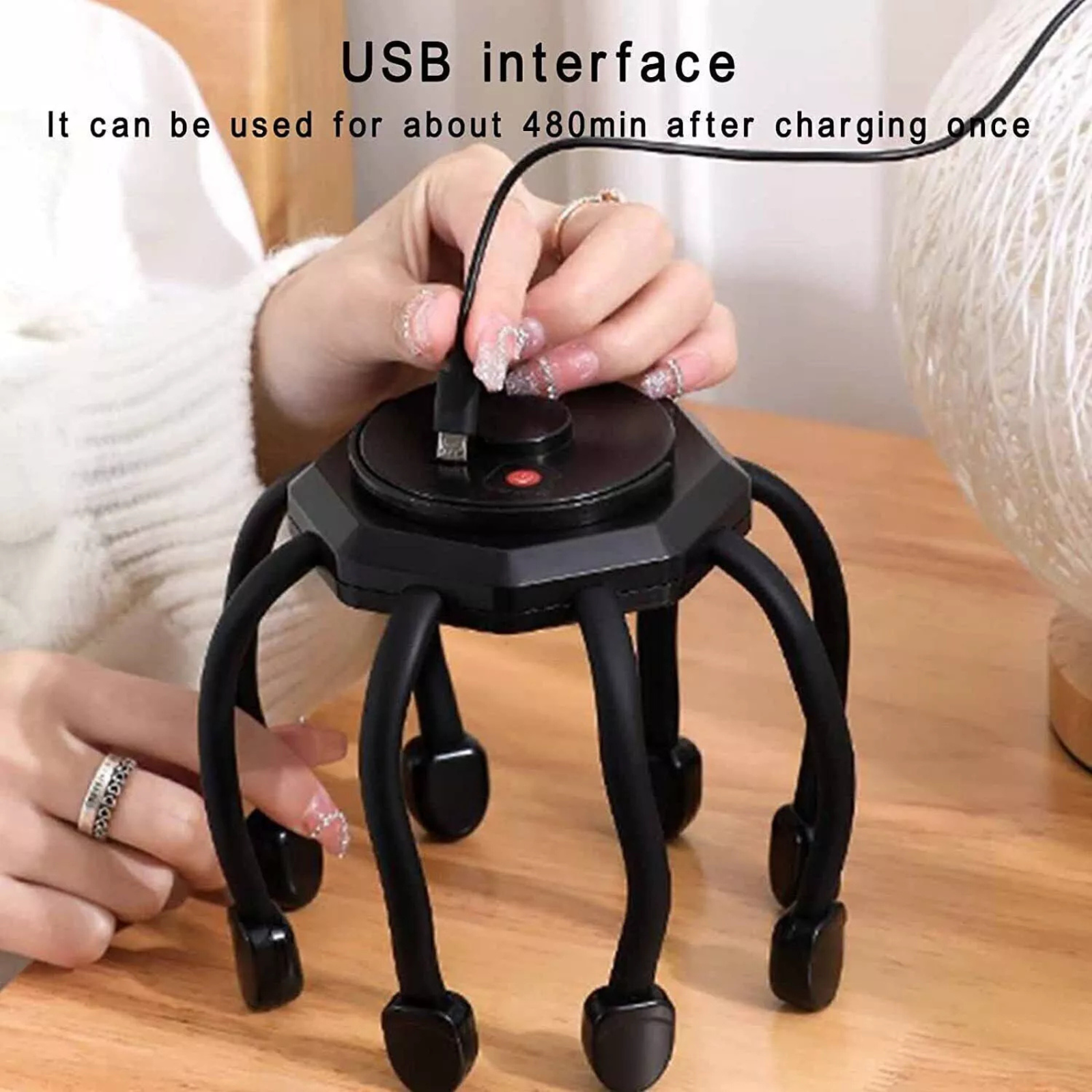 Scratcher Head Massager Massager Stress Relief Head Electric Octopus Claw Scalp