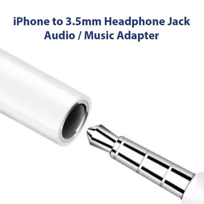 3.5mm Aux Audio Headphone Jack Adapter For iPhone 14 13 12 X 9 8 7 6 5