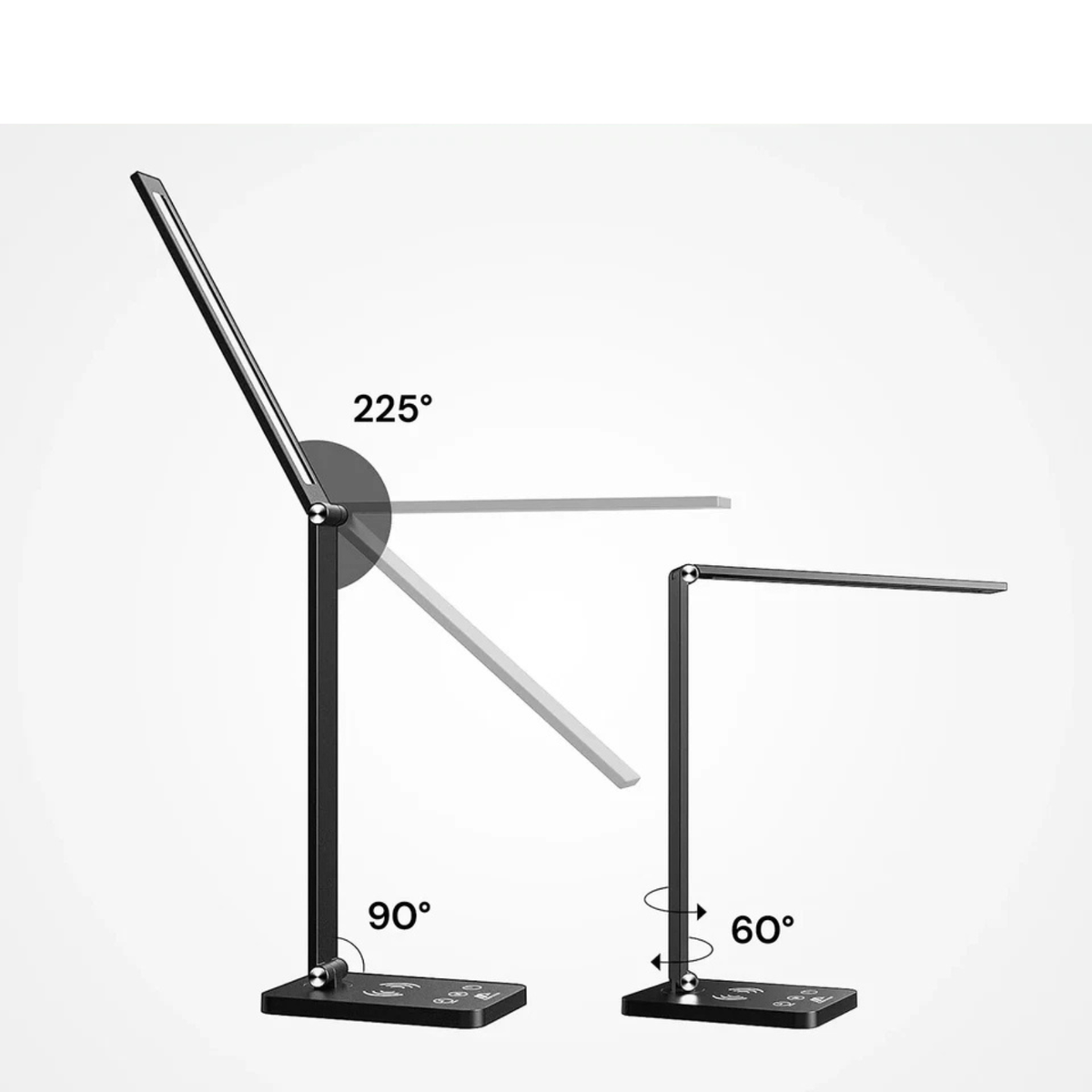 Touch Control LED Table Lamp Dimmable Reading Desk Light for Bedroom Office