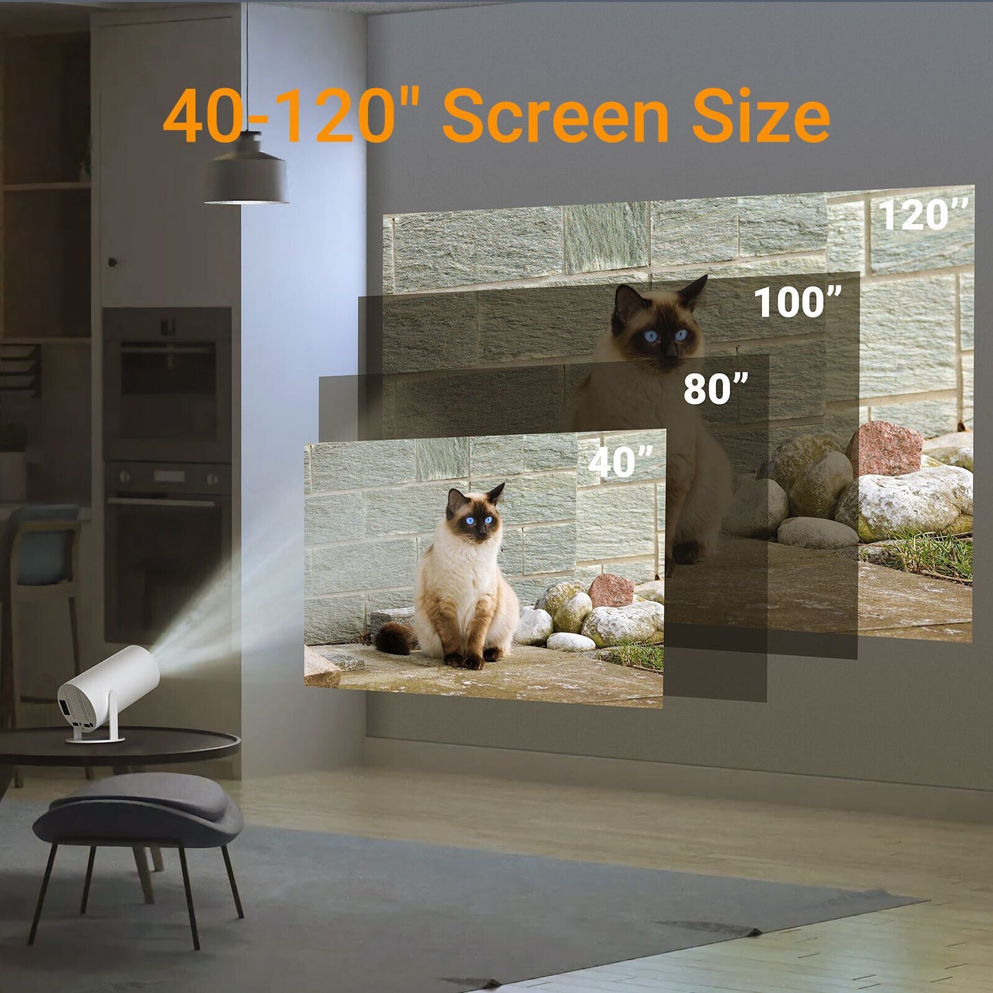 Bluetooth Home Theater HDMI For Android 11 Mini Portable LCD Projector 5g WIFI