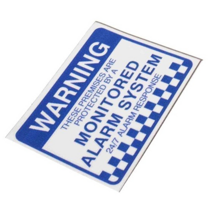 Warning Security Stickers 6x Alarm System Monitored 100mm x 80mm
