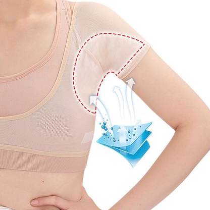 Beige Cotton Underarm Sweat Pad Breathable Medium Odour Absorbent Fit Soft