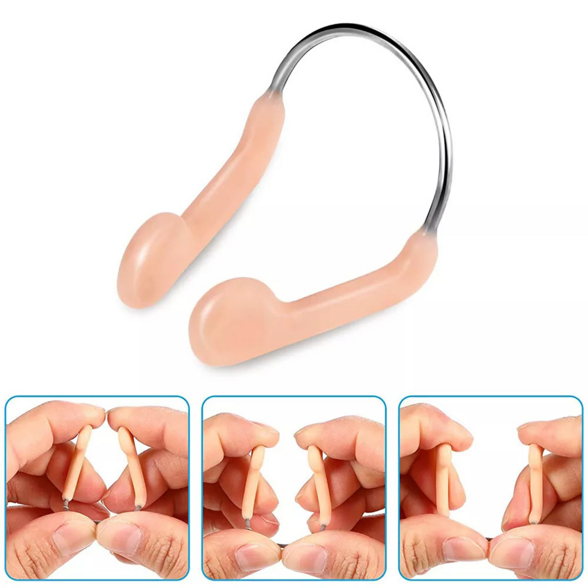 Waterproof Surfing Plug Protector Training 6x Silicone Nose Clip Swimming