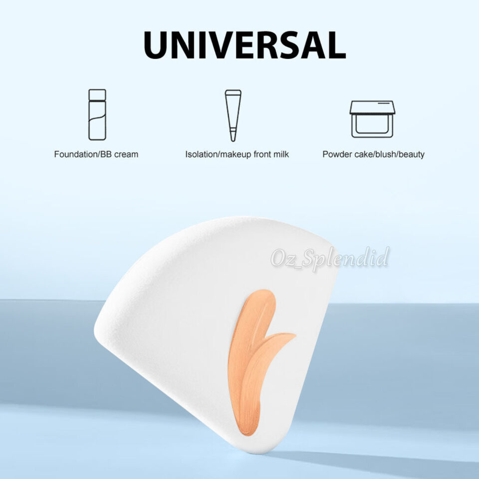 Powder Puff Cotton Sponge Make Up Tool Cosmetic Triangle Mini MakeUp White